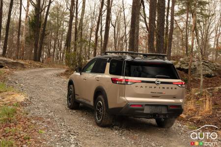 Exterior design of Nissan Pathfinder Rock Creek 2023